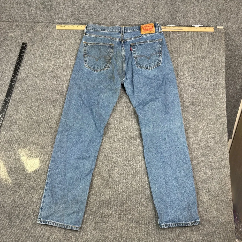 Levi's Jeans Mens Size 36 Blue 505 Regular Fit Straight Leg Denim Medium Wash